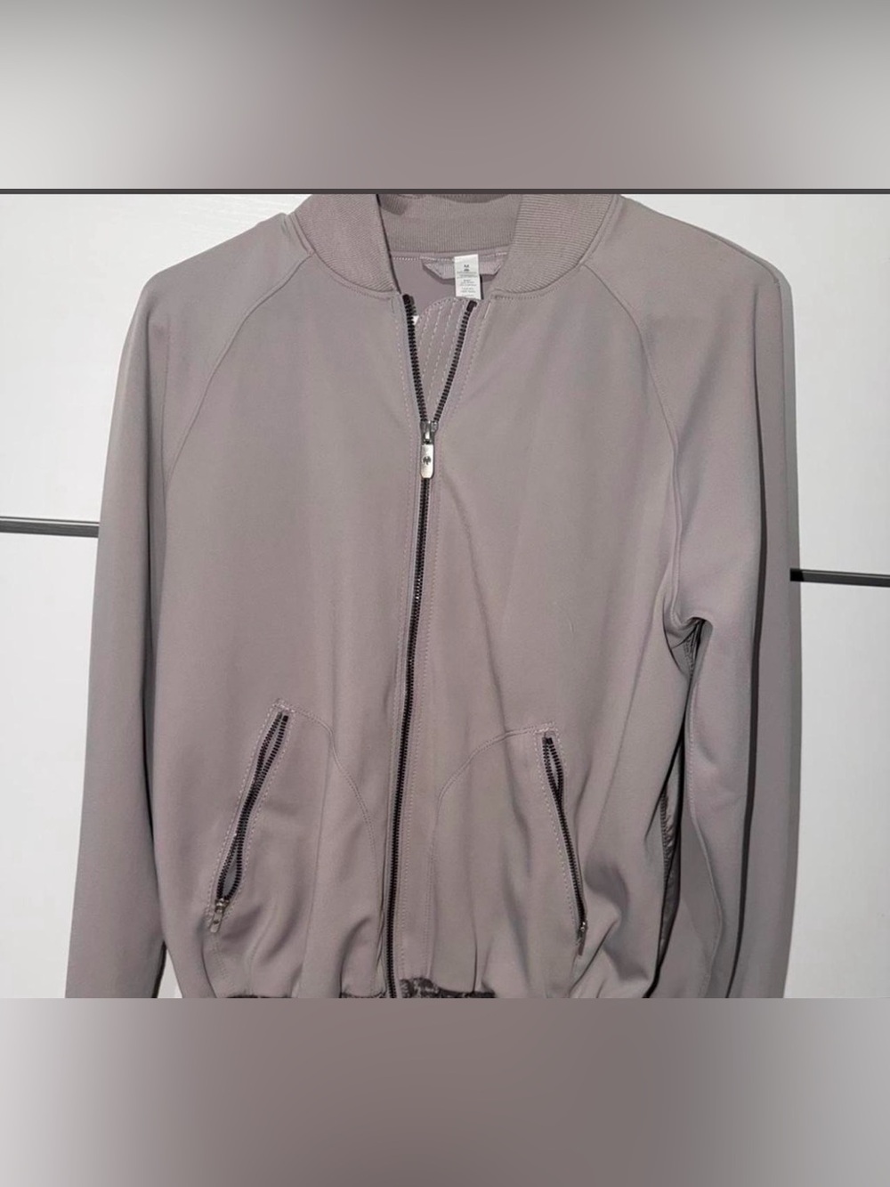 Lululemon Womens Lightweight Bomber Jacket in Dusty gray #lululemon